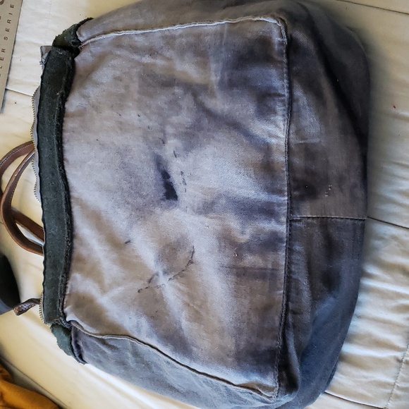 Campomaggi wool and leather large zipper tote - Picture 11 of 16